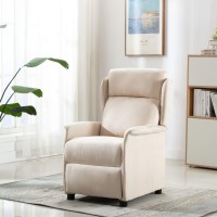 vidaXL Recliner Chair Cream Fabric