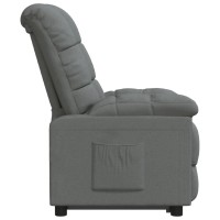 Vidaxl Recliner Dark Grey Fabric