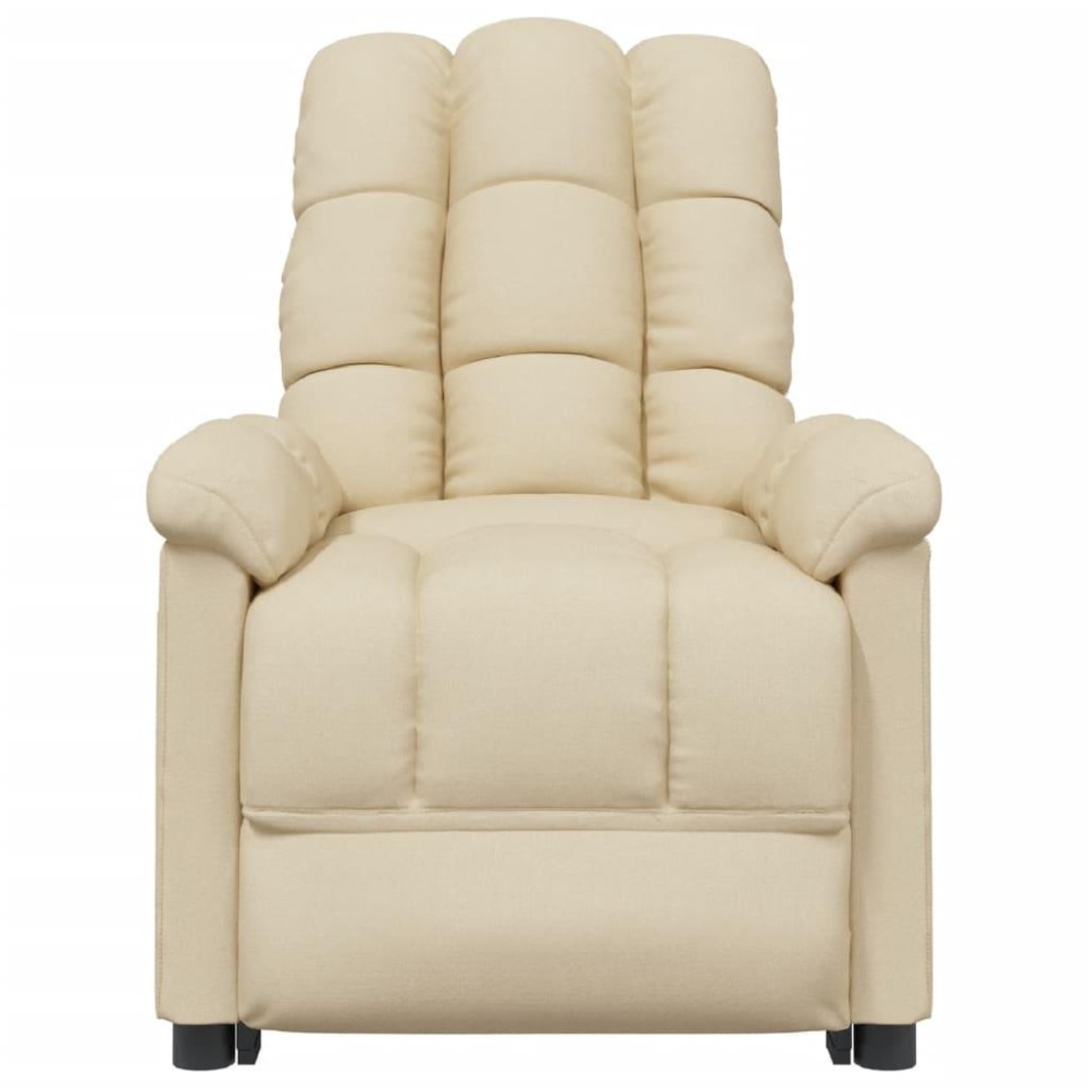 Vidaxl Recliner Cream Fabric