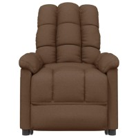 Vidaxl Massage Recliner Brown Fabric