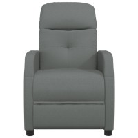 vidaXL Recliner Dark Gray Fabric