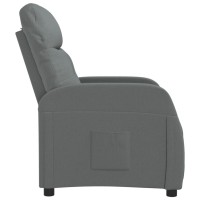 vidaXL Recliner Dark Gray Fabric