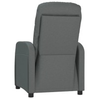 vidaXL Recliner Dark Gray Fabric