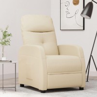 vidaXL Recliner Cream Fabric