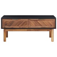 Vidaxl Coffee Table 35.4X19.7X15.7 Solid Acacia Wood And Mdf