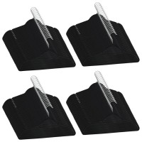 vidaXL 100 pcs Clothes Hanger Set Anti-slip Black Velvet