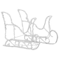 vidaXL Reindeers & Sleigh Christmas Decoration 110.2