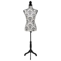 Ladies Bust Display Black White