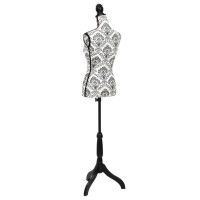 Ladies Bust Display Black White