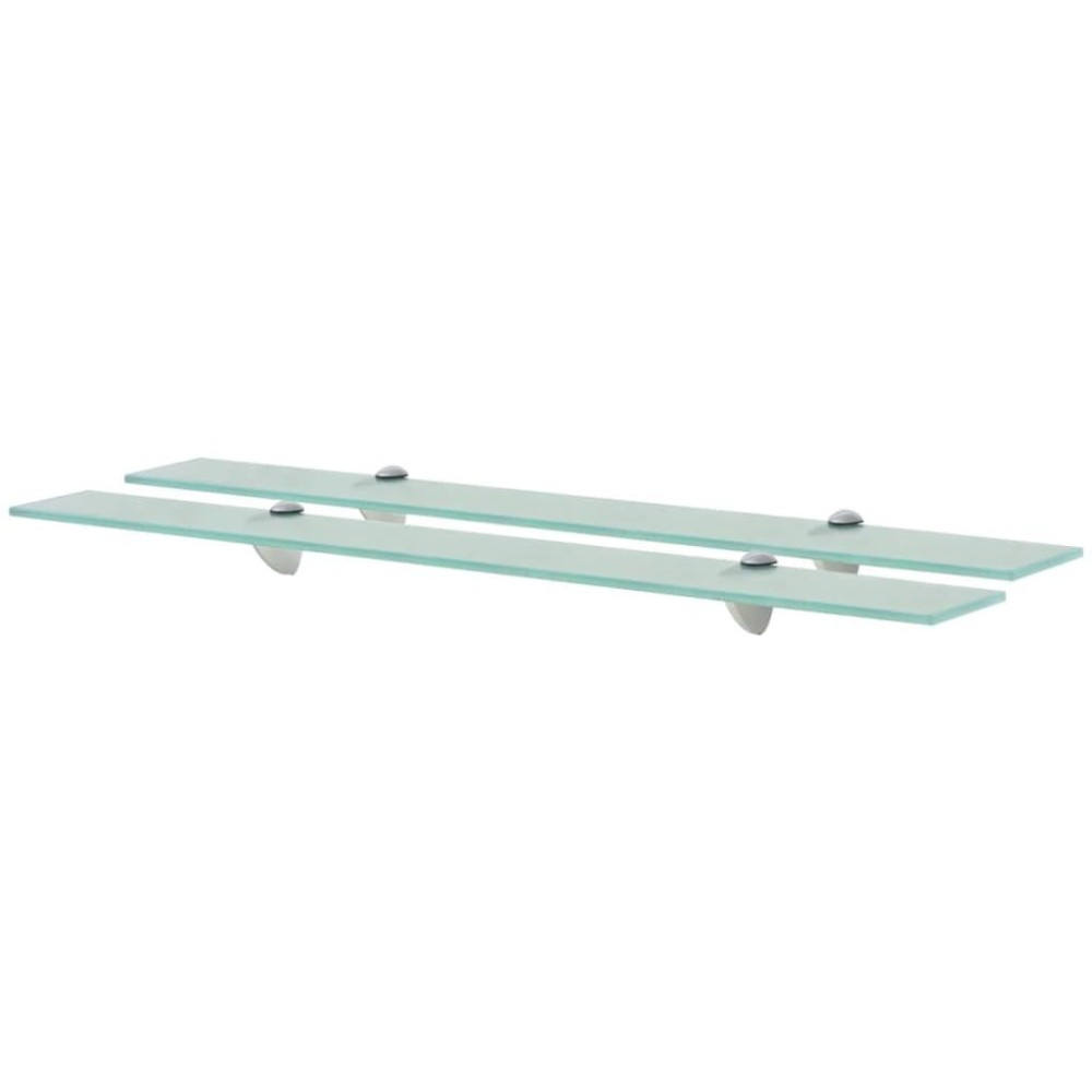 vidaXL Floating Shelves 2 pcs Glass 31.5