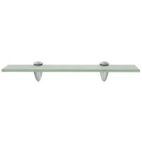 vidaXL Floating Shelves 2 pcs Glass 15.7