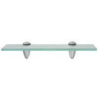 vidaXL Floating Shelves 2 pcs Glass 11.8