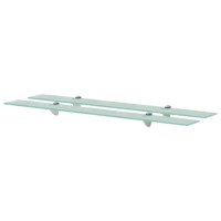 vidaXL Floating Shelves 2 pcs Glass 35.4