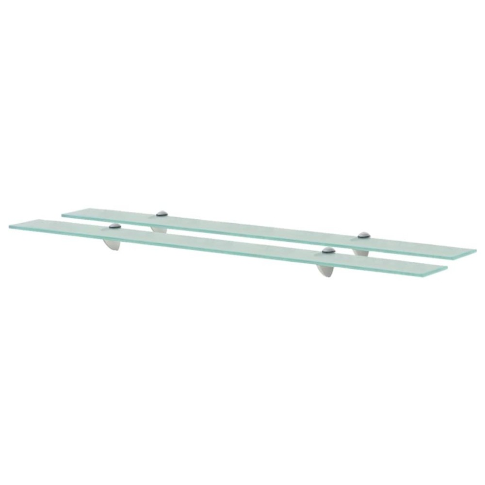 vidaXL Floating Shelves 2 pcs Glass 39.4