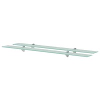 vidaXL Floating Shelves 2 pcs Glass 39.4