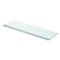 Vidaxl Shelves 2 Pcs Panel Glass Clear 27.6X7.9