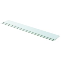 Vidaxl Shelves 2 Pcs Panel Glass Clear 43.3X5.9