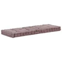 vidaXL Pallet Floor Cushions 2 pcs Cotton Taupe