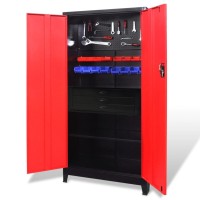 vidaXL Tool Cabinet with Tool Chest Steel 35.4