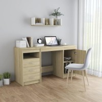 Vidaxl Desk Sonoma Oak 55.1X19.7X29.9 Engineered Wood