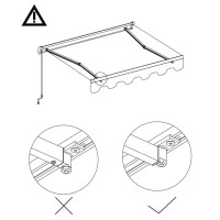 vidaXL Manual Retractable Awning 118.1