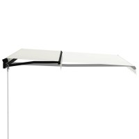 vidaXL Manual Retractable Awning with LED 118.1