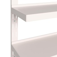 vidaXL 2-Tier Floating Wall Shelves 2 pcs Stainless Steel 94.5