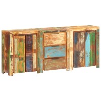 vidaXL Sideboard with 3 Drawers and 4 Doors Solid Reclaimed Wood