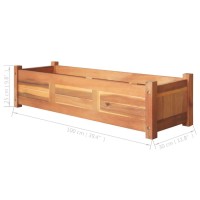 vidaXL Garden Raised Beds 2 pcs Acacia Wood 39.4