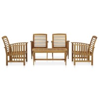 Vidaxl 5 Piece Patio Lounge Set Solid Acacia Wood