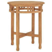 Vidaxl 3 Piece Patio Dining Set Solid Teak Wood