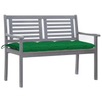 vidaXL 2-Seater Patio Bench with Cushion 47.2