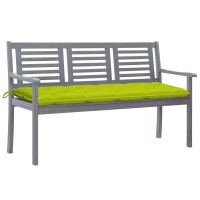 vidaXL 3-Seater Patio Bench with Cushion 59.1