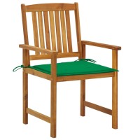 Vidaxl Patio Chairs With Cushions 4 Pcs Solid Acacia Wood
