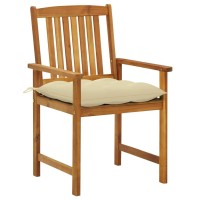 Vidaxl Patio Chairs With Cushions 4 Pcs Solid Acacia Wood