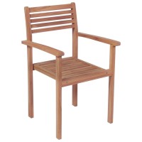 vidaXL Patio Chairs 2 pcs with Gray Cushions Solid Teak Wood