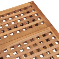 vidaXL 3 Piece Folding Patio Dining Set with Cushion Solid Teak Wood
