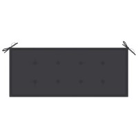 vidaXL Stacking Patio Bench with Cushion 50.6