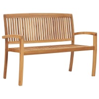 vidaXL Stacking Patio Bench with Cushion 50.6