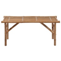 vidaXL Folding Patio Bench with Cushion 46.5