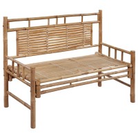 vidaXL Patio Bench with Cushion 47.2