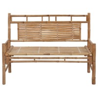 vidaXL Patio Bench with Cushion 47.2