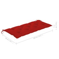 vidaXL Patio Bench with Cushion 47.2