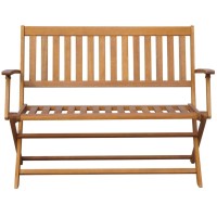 vidaXL Patio Bench with Cushion 47.2