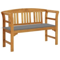 vidaXL Patio Bench with Cushion 47.2