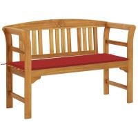 vidaXL Patio Bench with Cushion 47.2