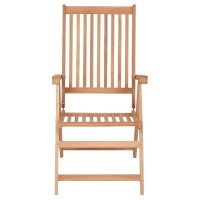 Vidaxl Reclining Patio Chairs 6 Pcs Solid Teak Wood