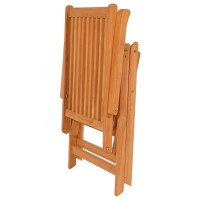 vidaXL Patio Chairs 6 pcs with Beige Cushions Solid Teak Wood