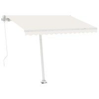 vidaXL Freestanding Manual Retractable Awning 118.1