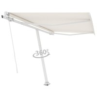 vidaXL Freestanding Manual Retractable Awning 118.1